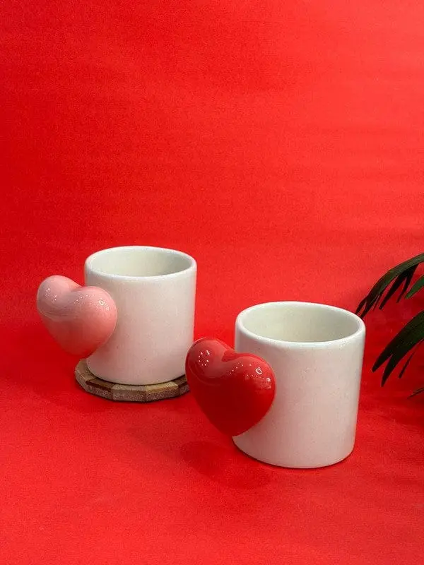 Mug with Heart Handle