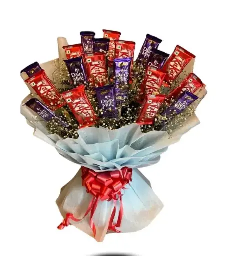 Kitkat & Dairy Milk Chocolate Bouquet