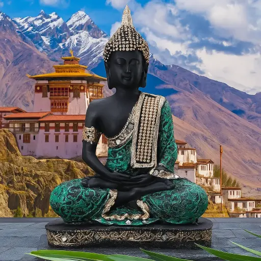Lord Buddha Green 12inch