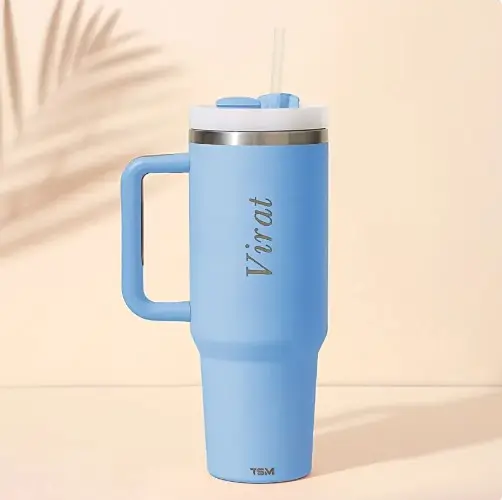 Personalised Cool Blue Trendy Tumbler