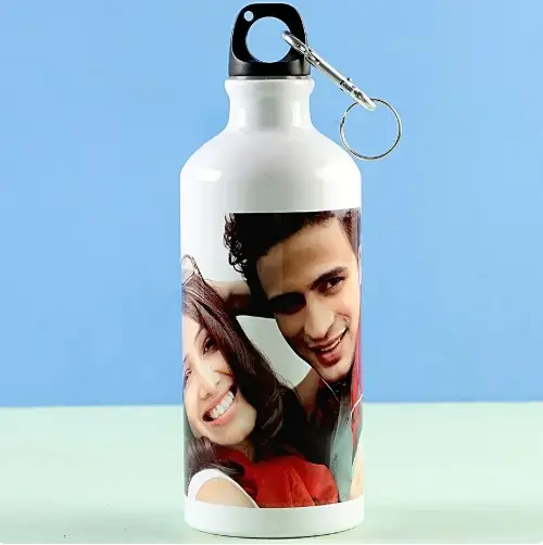 Personalised White Water Bottle