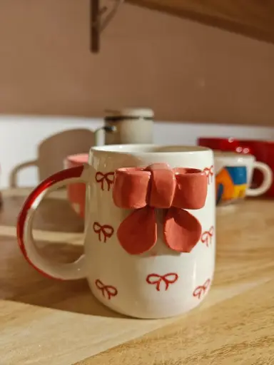 Mug with Red Bow