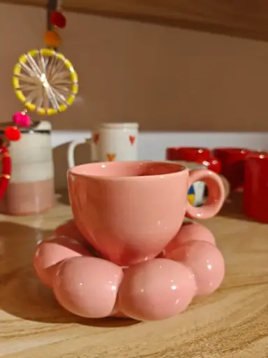 Pink Flower Mug